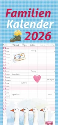 Produktbild von times&more Schaffner Familienplaner 2026