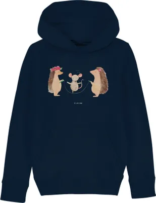 Produktbild von Mr. & Mrs. Panda Kinderpullover Igel Seilhüpfen 12-14 Jahre (152/164) - French Navy - Geschenk, Lustige Sprüche, Seilspringen, Kinderbekleidung, Hoodie, Sweater, Kinder