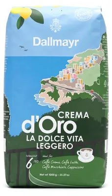 Produktbild von Dallmayr Crema d'Oro La Dolce Vita Leggero ganze Bohne 1kg