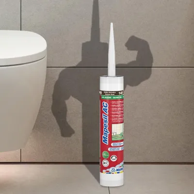 Zdjęcie produktu dla MAPEI® MAPESIL AC 1-składnikowy silikon do spoin 142 brązowy 310 ml do uszczelniania z BioBlock® ANTICLE MOLD