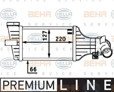 Produktbild von HELLA 8ML 376 723-411 Ladeluftkühler LLK Turbo Intercooler
