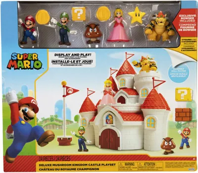 Produktbild von Nintendo Super Mario Deluxe Feature Spielset mit 5 Vinyl Figuren 6,5 cm