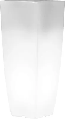 Immagine prodotto di MilaniHome.it - Vaso luminoso RGB con pannello solare per esterno giardino multicolor cm 40 x 40 x 90 hdi coloreMulticolor