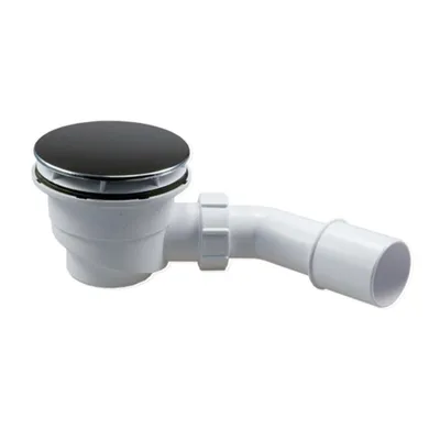 Produktbild von Ablaufgarnitur für Duschwannen HC27CPN-N komplett mit flacher verchromter Abdeckung