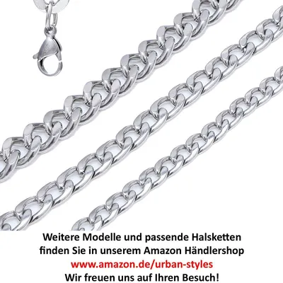 Produktbild von DonDon Herren Panzerketten Armband Edelstahl Gold Länge 22 cm - Breite 0,9 cm