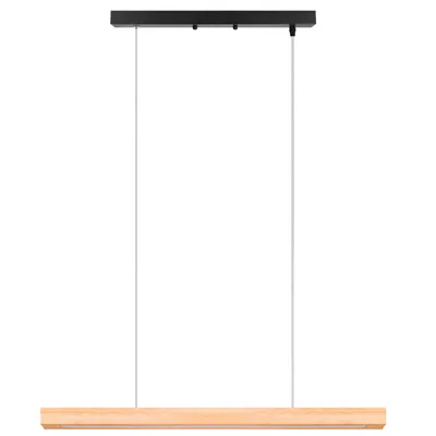 Produktbild von MasterLED Pendelleuchte 90 cm – Holz Schwarz – 24W – 4000K Neutralweiß – Esszimmer Lampe Esstisch – Presto