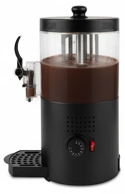 Image de H. Koenig Distributeur de chocolat chaud SHK802, acier inoxydable, 3 L, argent, jusqu'à 90°C, 1200 W