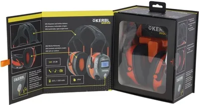 Image de Kerbl Gehörschutz mit Bluetooth- und Radio-Funktion, Kapselgehörschutz 345131