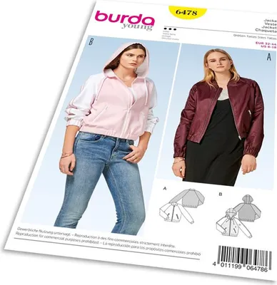 Produktbild von 6478 Jacke H, W 2017 #6478, Burda