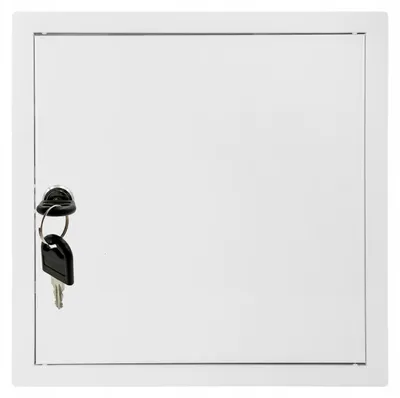 Produktbild von Mimet Revisionstür weiß 30x30 Metall mit Schlüssel
