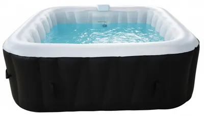 Obrázok produktu pre Nafukovacia vírivka Sun Spa, štvorcová, pre 6 osôb, kompletná sada s príslušenstvom: 4 opierky hlavy, filter, sieťka, kefa, podložka, kryt
