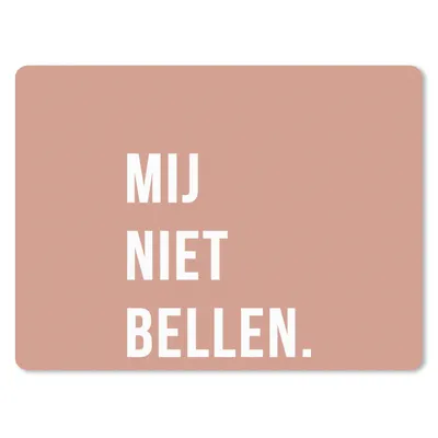 Produktbild von MuchoWow® Mauspad Mousepad Zitate - Sprichwörter - Ruf mich nicht an. - Rosa - Weiß 23x19 cm - Mousepads - Maus Mat - Pad - Mausunterlage - Schreibtischunterlage - Mauspad