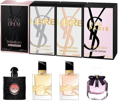 Produktbild von Yves Saint Laurent Miniaturenset: Black Opium EDP, Libre EDP, Mon Paris EDP & Libre EDT, je 7,5 ml