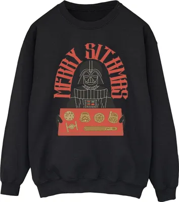 Produktbild von Star Wars - "Episode IV: A New Hope Merry Sithmas" Sweatshirt für Herren BI46035 (S) (Schwarz)