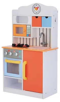 Produktbild von Teamson Kids Kinderküche Spielküche, Holzküche, Jungen & Mädchen TD-11708R