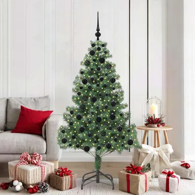 Immagine prodotto di Maison Exclusive - Albero di Natale con 300 LED con supporto verde 180 cm PVC