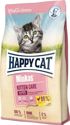 Produktbild von Happy Cat Minkas Kitten Care, Kitten, Geflügel, 10 kg, Ohne Geschmacksstoffe, Antioxidantien enthalten
