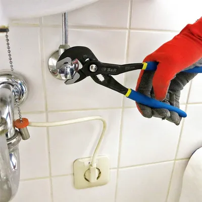 Produktbild von Wasserpumpenzange mit Schnellverstellmechanismus 240 x 30 mm, CR-V, doppelt umhulde Handgriffe
