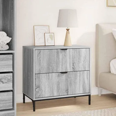 Produktbild von vidaXL Nachttisch Grau Sonoma 63,5 x 36 x 61 cm Holzwerkstoff