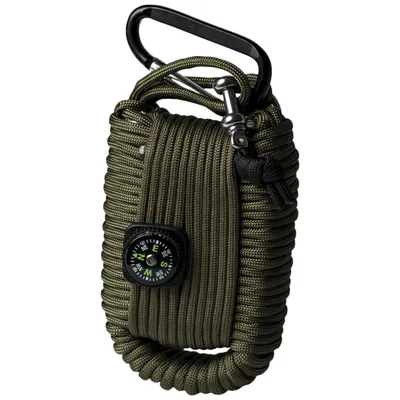 Produktbild von Paracord Survival Kit groß oliv