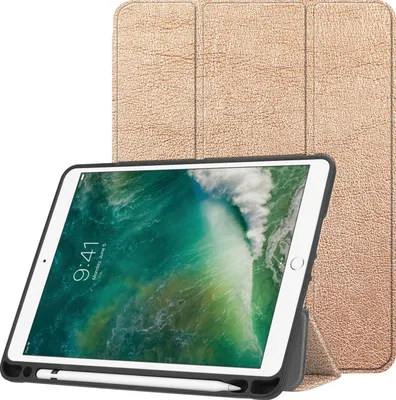 Immagine prodotto di iPad 5 2017 9,7 pollici, iPad 6 2018 9,7 pollici, iPad Air 1 2013, iPad Air 2 2014 Custodia: imoshion Trifold Flip Flap Case