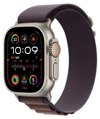 Produktbild von Apple Watch Ultra 2 Alpine Loop M 49 mm Titan GPS + 4G - Smartwatch - titan/indigo