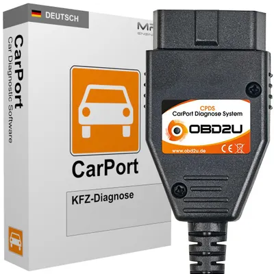 USB OBD 2 CPDS Diagnose Gerät CarPort PRO CAN SOFTWARE Codierung #65 für Audi – Produktansicht