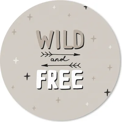 Produktbild von MuchoWow® Mauspad Mousepad Zitate - Sprichwörter - Baby - Wild und frei - Kinder - Kinder 30x30 cm - Mousepads - Maus Mat - Pad - Mausunterlage - Tischunterlage - Schreibtischmatten