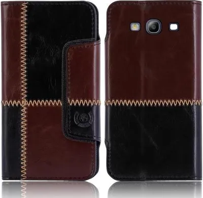 Produktbild von Samsung Galaxy S3 (i9300) numia Bookstyle Nahtmuster Schwarz-Braun
