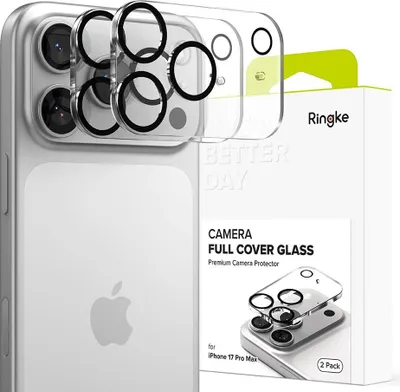 Obrázek produktu pro Osłona Aparatu Ringke Camera Full Cover 2-Pack Na Iphone 17 Pro Max - Czarna
