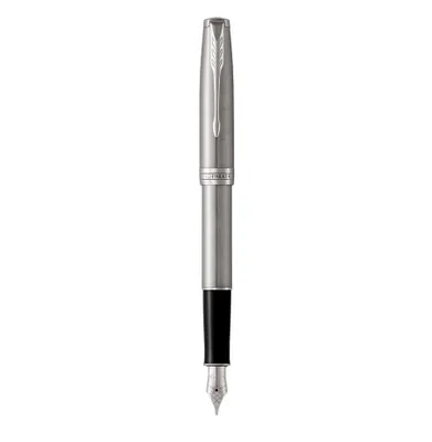 Produktbild von Parker Sonnet, Edelstahl, Kartuschenfüllsystem, Blau, Metall, Edelstahl, Palladium, Edelstahl