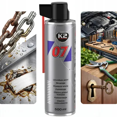 Zdjęcie produktu dla K2 07 Penetrus Preparat Wielozadaniowy Z Aplikatorem Do Rdzy 500ml 0750