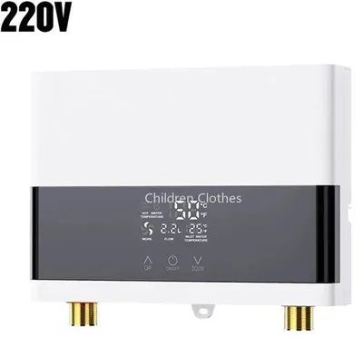 Obrázek produktu pro Elektrické nástěnné topení – okamžitá příprava teplé vody – 220 V – 6000 W – LCD displej s ukazatelem teploty a dálkové ovládání – komfortní – energeticky úsporné – bílé