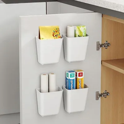 Produktbild von Famanu Wandmontierte Aufbewahrungsboxen - Selbstklebend für Küchenschranktüren