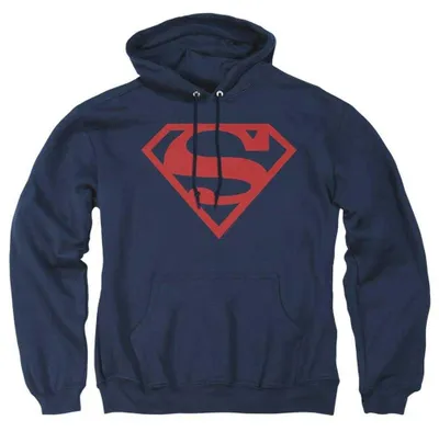 Obrázek produktu pro Superman - Mikina s kapucí pro muže, model TV34957 (velikost S), barva: tmavě modrá