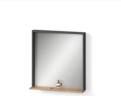 Immagine prodotto di Specchio da parete Livinity Ortello Antracite/Rovere dorato 57 x 60 cm con specchio, Model 55901