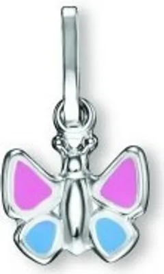 Immagine prodotto di Ciondolo a forma di farfalla in argento 925/- rodiato