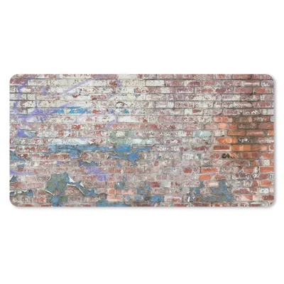 Produktbild von MuchoWow® Mauspad Mousepad Backstein - Straßenkunst - Wand 60x30 cm - Mousepads - Maus Mat - Pad - Mausunterlage - Nachhaltig