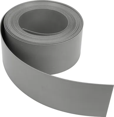 Produktbild von Riossad Rasenkante Kunststoff Maehkante Lawn Edging Beetumrandung Beeteinfassung  Hoehe 12,5 cm Laenge 10 m Grau, fuer Kurven rasenkante rasenkantenband Blumenbeeten Gartenwegen Rasenbegrenzung