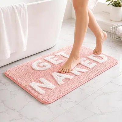 Immagine prodotto di Tappetino da bagno in microfibra, color beige, 40 x 60 cm, antiscivolo