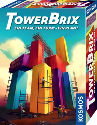 Immagine prodotto di KOSMOS TowerBrix, Geschicklichkeitsspiel, Familienspiel, Gesellschaftsspiel, ab 10 Jahren, 684228
