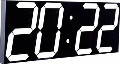 Zdjęcie produktu dla Zegar cyfrowy LED CHKOSDA Duży zegar ścienny z 18-calowym wyświetlaczem LED, zegarem odliczającym z 8 regulowanymi poziomami jasności, 16 ustawieniami alarmu, wyświetlaczem 12/24-godzinnym, wyświetlaczem temperatury i kalendarza (biały)