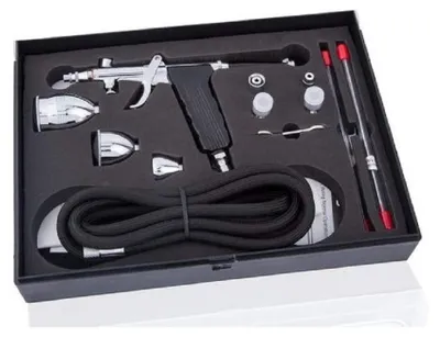 Produktbild von Airbrush-Spritzpistole mit 0,3 mm, 0,5 mm und 0,8 mm Düsen