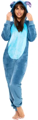 Produktbild von Disney Damen Onesie Lilo & Stitch Blau XX-Large – Größe XXL