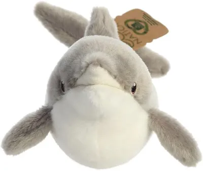 Produktbild von Aurora, 35020, Eco Nation Delphin, 38cm, Eco-Friendly Plüschtier, Grau & Weiß