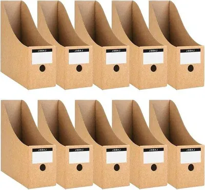 Imagen del producto de 10 carpetas de cartón para periódicos: organizadores de oficina para documentos y carpetas, artículos de papelería