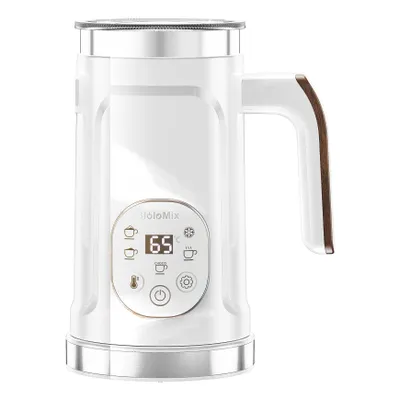 Produktbild von BioloMix MF102E Milchaufschäumer 500 W heiß und kalt LED-Touch 45/55/65 °C Automatische Abschaltung Weiß