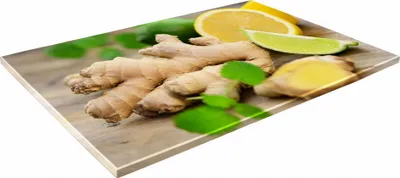 Zdjęcie produktu dla SZKLANA DESKA KUCHENNA 30x20 364a Imbir