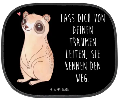 Produktbild von Mr. & Mrs. Panda fenster sonnenschutz auto Plumplori Glücklich - Schwarz - Geschenk, Seitenscheibe, Autoscheiben, Niedlich, für, Lustige Sprüche, Glück, Fürs