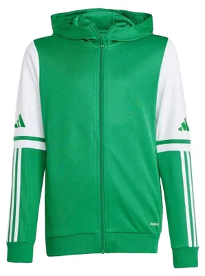 Obrázok produktu pre Adidas - Detská mikina s kapucňou a celoprepínacím zipsom „Squadra 25“ PP4186 (146) (biela/zelená)